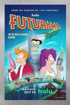 Futurama Leela Premium Gloss Poster | TV Show Bender Design