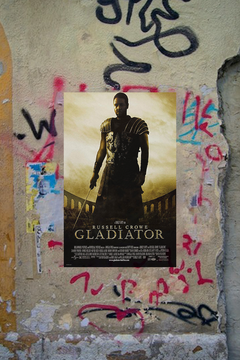 Gladiator Russell Crowe Premium Gloss Poster | Epic Film Memorabilia | Designer Gladiator Art Print | Movie Poster Wall Decor