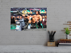 Wrestlemania 40 CM Punk Drew McIntyre Poster Print | Ideal Gift for Wrestling Fans | High-Quality Gloss Print | Memorabilia from Wrestlemania 40 Event