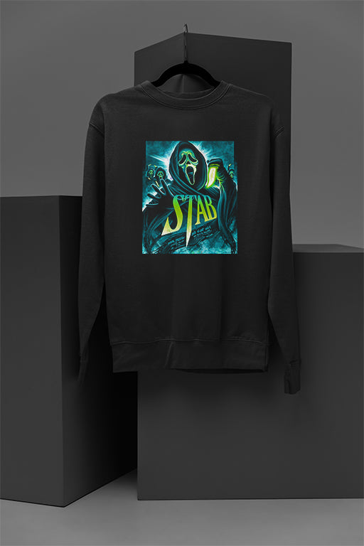 Horror Stab | Cozy Pullover | Scream Film Inspired | Halloween Sweatshirt