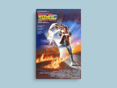 Back to the Future Canvas Print | Film Memorabilia | 80s Movie Poster | Marty McFly Art | Retro Cinema Decor