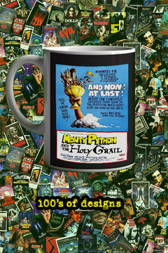 Monty Python and the Holy Grail 11oz Mug | Film Memorabilia | Monty Python and the Holy Grail Design | Collectors Mug | Comedy Film | Holy Grail Poster