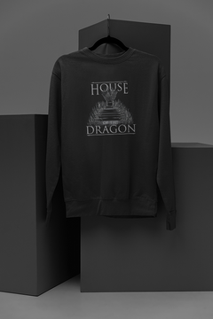 House of The Dragon Iron Throne Sweatshirt | Game of Thrones Inspired Jumper | Fantasy Dragon Graphic Top | Westeros Winter Apparel