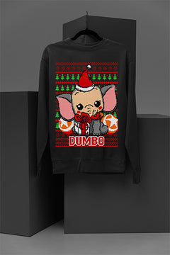 UGLY Dumbo Christmas Sweater | Vintage Dumbo Inspired | Retro Ugly Christmas Sweatshirt |