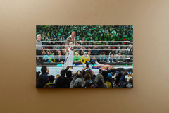 Wrestlemania 40 Canvas Print | The Rock Lays Out Cody Rhodes Design | WWE Wrestling Art Print | Wrestlemania 40 Memorabilia | Sports Entertainment Decor