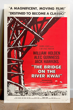 The Bridge On River Kwai | Alec Guinness Artwork | Classic War Film Print | Vintage Movie Poster Design | Glossy Wall Art for Film Fans | Cinematic Home Decor