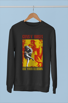 Guns N' Roses Use Your Illusion | Vintage Band Sweatshirt | 90s Rock Apparel | Axl Rose Inspired Design | Retro Grunge Clothing | Slash Guitar Legend | Music Fan Merchandise | Rock Band Fanwear.