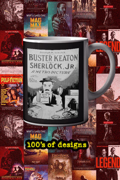 Sherlock Jr 11oz Mug Sherlock Jr Design | Film Memorabilia | Vintage Movie Poster | Classic Cinema Collectible | Buster Keaton Art Mug