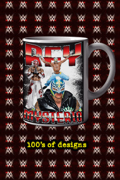Rey Mysterio 11oz Mug - Pro Wrestling Superstar Design | WWE Legend Rey Mysterio Merchandise