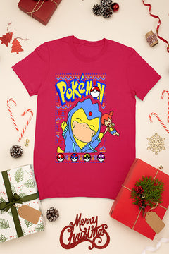 KIDS UGLY Psyduck Christmas Cheer T-shirt | Pokemon Psyduck | Kids Ugly Christmas