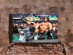 Wrestlemania 40 CM Punk Drew McIntyre Poster Print | Ideal Gift for Wrestling Fans | High-Quality Gloss Print | Memorabilia from Wrestlemania 40 Event