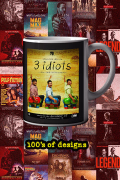 3 Idiots 11oz Mug - Film Memrobillia | Bollywood Movie Gift | Aamir Khan | Kareena Kapoor | Comedy Drama Film Merchandise