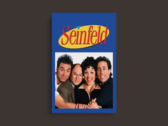 Seinfeld Canvas Print | Jerry Seinfeld TV Show Poster Art | Kramer George Elaine | Pop Culture Wall Decor