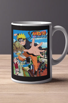 Naruto Shipuuden | 11oz Mug | Naruto Uzumaki | TV Show Gift | Naruto Shipuuden Poster Design | Anime Coffee Cup