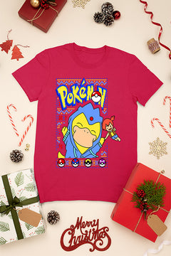 KIDS UGLY Psyduck Christmas Cheer T-shirt | Pokemon Psyduck | Kids Ugly Christmas