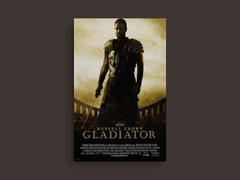 Gladiator Canvas Print | Film Design | Russell Crowe Artistic Decor