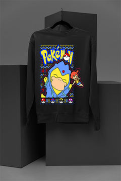 UGLY Psyduck Christmas Chaos | Psyduck Pokemon Retro | Ugly Christmas Sweatshirt | Vintage