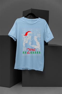 UGLY Christmas T-Shirt Design: 2PAC Retro Rap Legend | Vintage Hip Hop Xmas