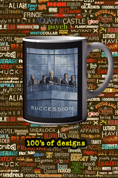 Succession 11oz Mug | TV Show Succession Design | Lead Actor's Name Mug