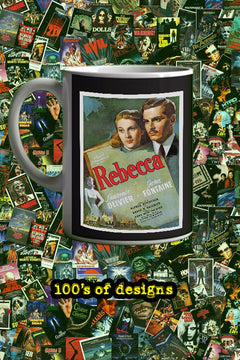 Rebecca 11oz Mug | Film Memorabilia | Hollywood Icon | Vintage Design