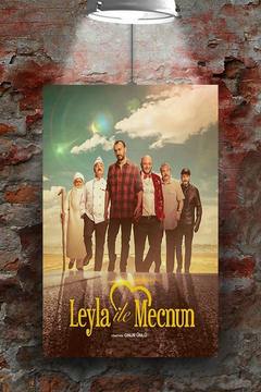 Leyla ile Mecnun Poster | Premium Gloss Design | TV Show Decor | Etsy SEO | Turkish TV Series | Cetin Tekindor | Binnur Kaya | Unique Wall Art