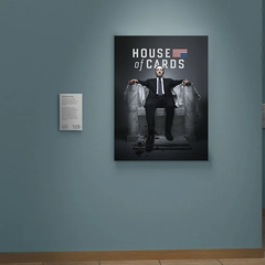 House of Cards Canvas Print | Frank Underwood Wall Art | TV Show Fan Decor | Kevin Spacey Poster