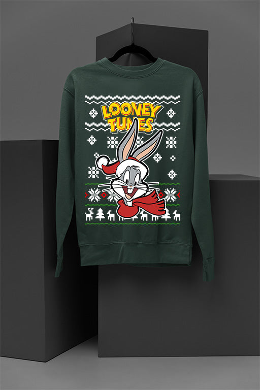 ULGY Bugs Bunny Retro Looney Tunes Christmas Sweatshirt | Vintage Bugs Bunny | 90s