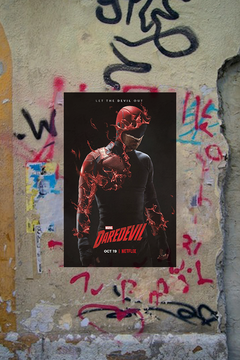 Daredevil Charlie Cox Poster | TV Show Fan Art | Premium Gloss Print