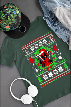 KIDS UGLY Deadpool Holiday Havoc T-Shirt | Merc with a Mouth | Retro Cool Kids