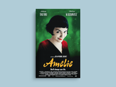 Amelie Canvas Print featuring Audrey Tautou | Unique Film Art | French Cinema Decor