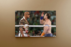 Wrestlemania 40 Canvas Print | John Cena And The Rock You Can't See Me Design |--------------------------------------------------------------------------