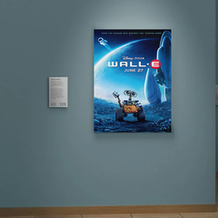 Wall-E Canvas Print featuring Eva | Sustainable Wall Decor | Film Wall Art | Disney Pixar Movie Poster | Wall-E Robot Design | Eco-friendly Digital Print