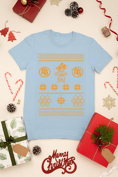 KIDS UGLY: Dragon Ball Goku Christmas Chaos | Kid's Ugly Sweater Shirt |