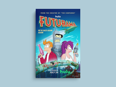 Futurama Canvas Print - Featuring Fry, Leela, and Bender | TV Show Wall Art Décor - Cartoon Print - TV Show Fan Art - Futurama Poster Print