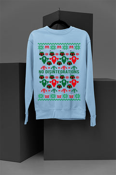 UGLY Star Wars No Disintegrations Christmas Sweatshirt | Mandalorian Vibes | Galactic Festivities