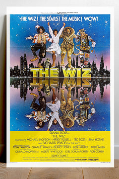 The Wiz Diana Ross Michael Jackson Glossy Poster | Film Wall Art | Retro Movie Decor | Broadway Musical Print | Vintage Film Poster | The Wiz Artwork | Iconic Movie Collectible | 70s Cinema Gift