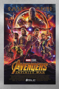 Avengers Infinity War Poster | Premium Gloss Design featuring Robert Downey Jr. | Film Memorabilia | Wall Art for Movie Fans