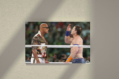 Wrestlemania 40 Canvas Print | John Cena And The Rock You Can't See Me Design |--------------------------------------------------------------------------