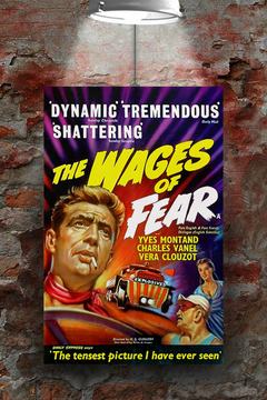 The Wages of Fear | Yves Montand | Film Poster | Gloss Finish | Movie Memorabilia | Vintage Design