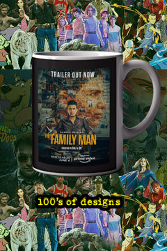 The Family Man 11oz Mug | TV Show Merchandise | Manoj Bajpayee Poster Art