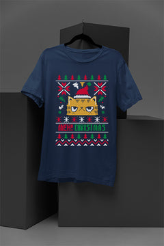 UGLY Meh! Christmas Cat | Vintage Christmas | Retro Era | Festive Feline | Quir