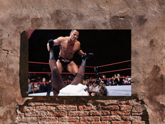 WWE Attitude Era Premium Gloss Poster | The Rock V Mankind Clash | Iconic WWE Attitude Era Image | High-Quality Print | Collectible Wrestling Art | Shopify & Etsy Optimized