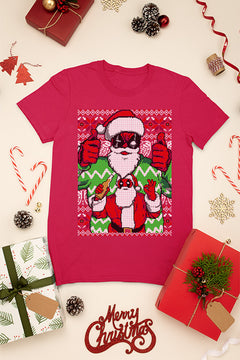 KIDS UGLY: Deadpool-Santa Pool Christmas T-Shirt | Kids Christmas Ugly Design |