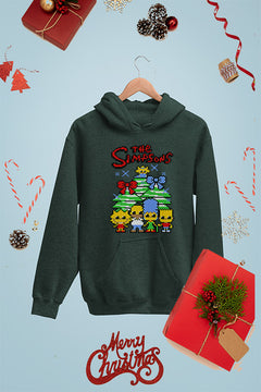 KIDS UGLY: The Simpsons Retro Christmas | Vintage Cartoon Hoodie | Kids Ugly Swe