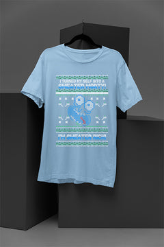 UGLY Dimensional Rick Christmas T-Shirt | Rick and Morty | Portal Adventures | Interdimensional