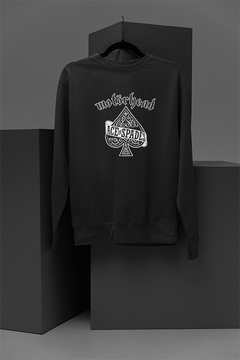 Motorhead Ace Of Spades | Band Sweatshirt featuring Vintage Rocker Vibes | Retro Motorhead Ace Of Spades Inspired Clothing | Rock 'n' Roll Revival Apparel | Classic 80s Rock Merch | Iconic Heavy Metal Fashion Statement |