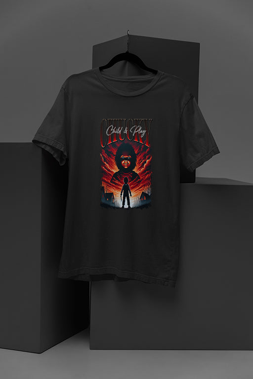 Horror Chucky | Vintage Graphic Tee | Scary Costume Gift | Halloween