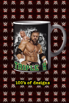 Triple H 11oz Mug | Pro Wrestling | WWE | Wrestler | Merchandise | Collectible | Gift | Souvenir | Fan Art