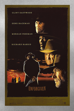 Unforgiven Clint Eastwood Premium Gloss Poster | Classic Film Western Design