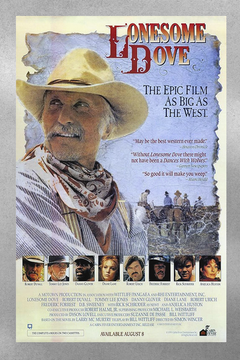 Lonesome Dove Robert Duvall Tommy Lee Jones Gloss Poster Print | Classic Western TV Show Art | Old West Decor | Western Film Fan Gift | Vintage Cowboy Poster
